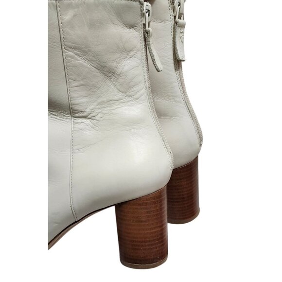 SANDRO Authentic off white Sacha boots/ Ankle Boots Size EU39/US8.5 - Picture 7 of 14